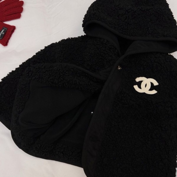 Chanel シャネルハイブランド フリースコート ボアジャケット 子供 キッズ 男の子 女の子 90-150cm フリース 冬 裏起毛 フード付き 防風 防寒 暖かい 保温 無地 ふわふわ かわいい おしゃれ ボーイズ ガールズ