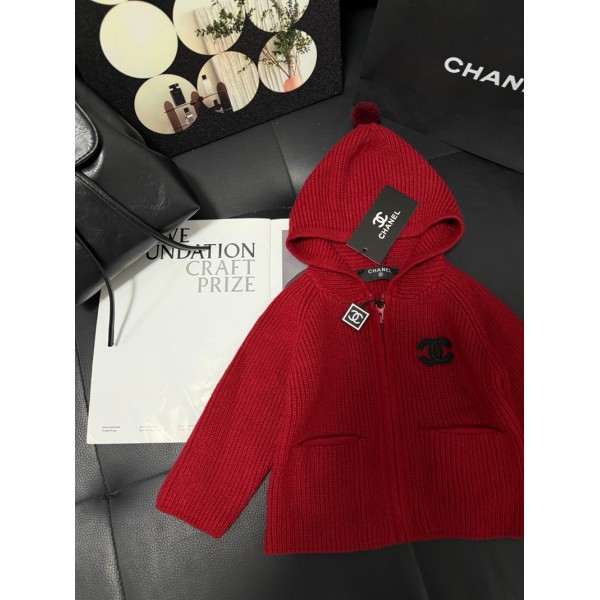Chanel シャネルブランドヘビー服 ニット セーター ジップアップ ニットパーカー 73¬100cm キッズ コート 子供セーターアウター ニットセーター 長袖 防寒 保温 韓国風 柔らか ガールズ 可愛い お洒落 暖か リブ編み アウトドア 部屋着
