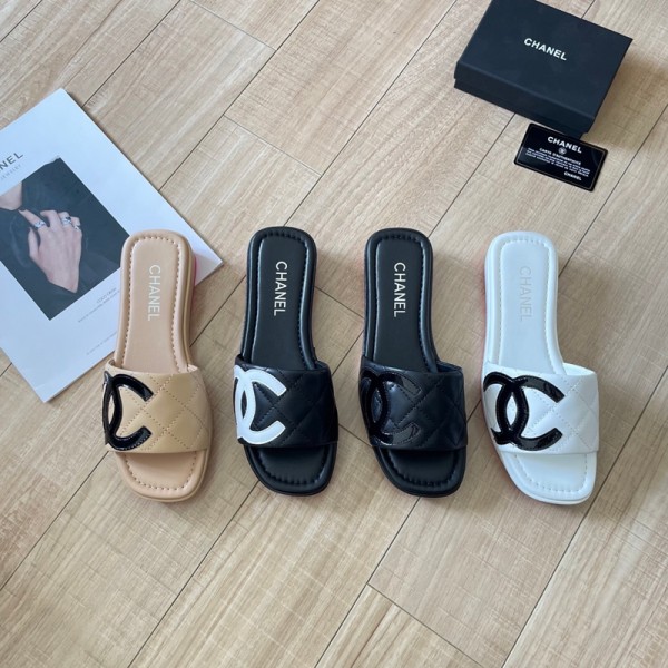 Chanel シャネルブランドスリッパ レディース ミュールシューズ 蒸れない 通気性 225¬260cm ビーチサンダル 洗濯可 サンダル 軽量 室内履き 厚底 柔らか 前開き 室内スリッパ 滑り止め 来客用 