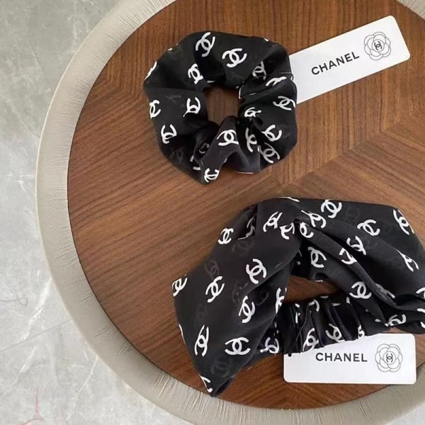 Chanel シャネルブランドヘアバンドレディースヘアシュシュ かわいい ブランドヘアゴム ヘアターバンセット 女性 ブランドヘアアクセサリー 髪アレンジ