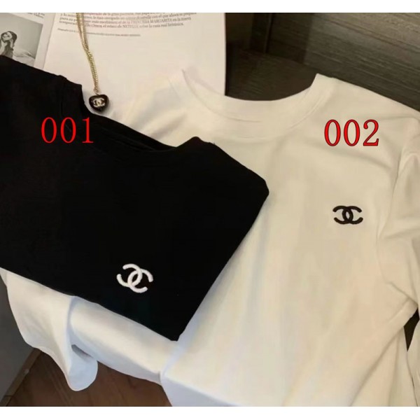 Chanel シャネルハイブランドtシャツ偽物レディースメンズ ハイブランド半袖tシャツ 男女兼用 ブランド 服 コピー 激安屋20代 30代40代tシャツ 激安パロディ S-4XL