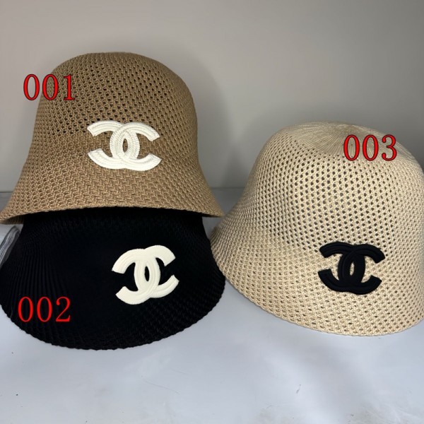 Chanel シャネルハイブランド バケットハット 春夏 ダウンブリム 軽い 蒸れない 通気性が良い シワがつきにくい トレンド 紫外線対策 おしゃれ ブラック ライトブラウン ライトベージュ 大きめ サイズ調整可能性