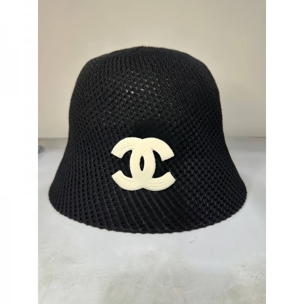 Chanel シャネルハイブランド バケットハット 春夏 ダウンブリム 軽い 蒸れない 通気性が良い シワがつきにくい トレンド 紫外線対策 おしゃれ ブラック ライトブラウン ライトベージュ 大きめ サイズ調整可能性
