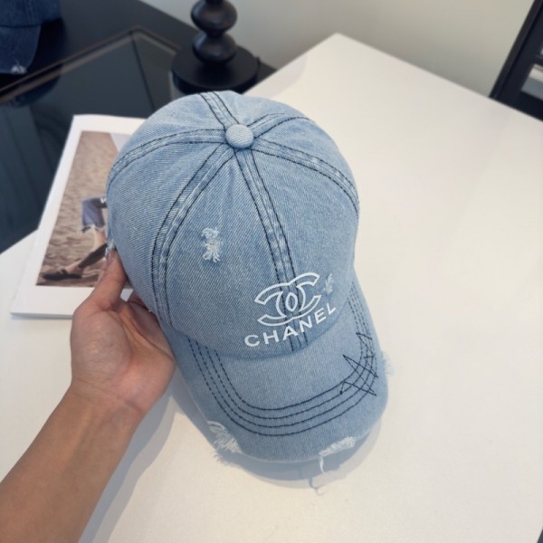 ブランドシャネルレディース帽子 デニム 刺繍ロゴ シンプル Chanel キャップ オールシーズン UVカット ベースボールキャップ 日よけ帽子 カジュアル 男女兼用
