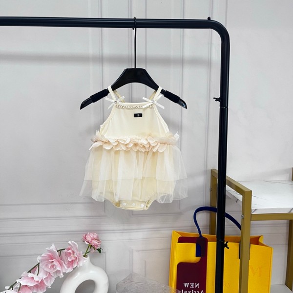 Chanelブランドシャネルベビー服 女の子 赤ちゃん服 新生児服 ロンパース キャミソール カバーオール インナー オーバーオール 外出着 夏服 ノースリーブ 66¬90cm