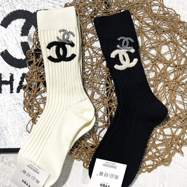 シャネル ソックスchanelストッキング靴下ハイブランド レディース