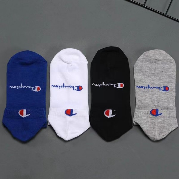 Champion チャンピオンレディース向け 靴下 かわいい 4足セット ブランド ストッキング 大人気上質な コットン ソックス くつしたブランドソックス 男女兼用 ファッション