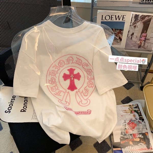 クロムハーツ Chrome Hearts半袖tシャツハイブランド夏ブランドtシャツ高品質20代 30代40代tシャツ 激安パロディ大人の上質Tシャツ S - 3XL