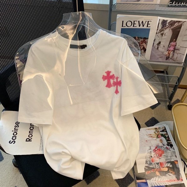 クロムハーツ Chrome Hearts半袖tシャツハイブランド夏ブランドtシャツ高品質20代 30代40代tシャツ 激安パロディ大人の上質Tシャツ S - 3XL