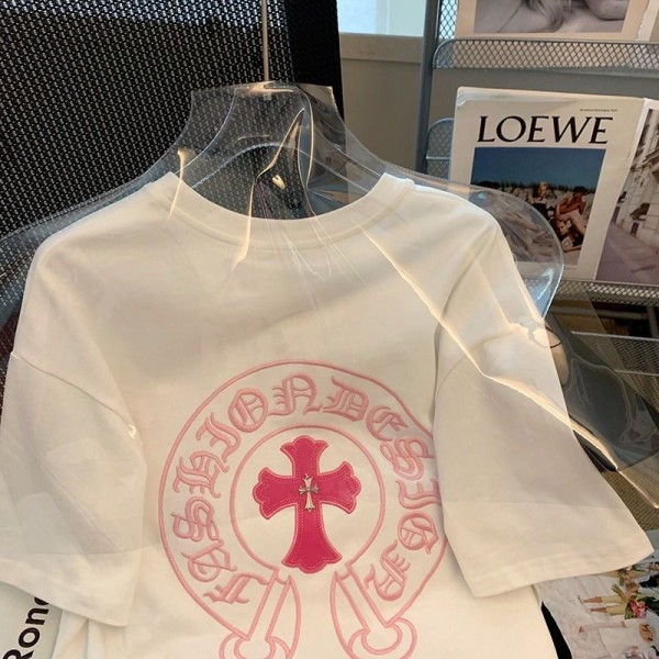 クロムハーツ Chrome Hearts半袖tシャツハイブランド夏ブランドtシャツ高品質20代 30代40代tシャツ 激安パロディ大人の上質Tシャツ S - 3XL