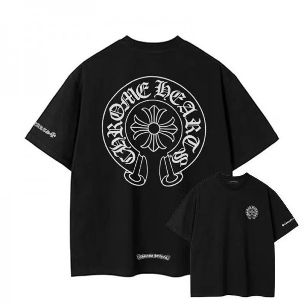 クロムハーツ Chrome Heartsブランド半袖tシャツハイブランドtシャツ偽物レディースメンズブランドtシャツオーバーサイズ韓国 パチモン tシャツ S¬5XL