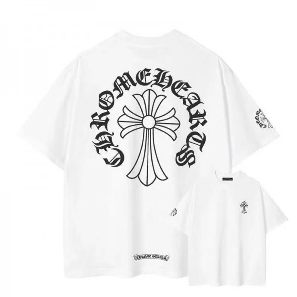クロムハーツ Chrome Heartsブランド半袖tシャツハイブランドtシャツ偽物レディースメンズブランドtシャツオーバーサイズ韓国 パチモン tシャツ S¬5XL