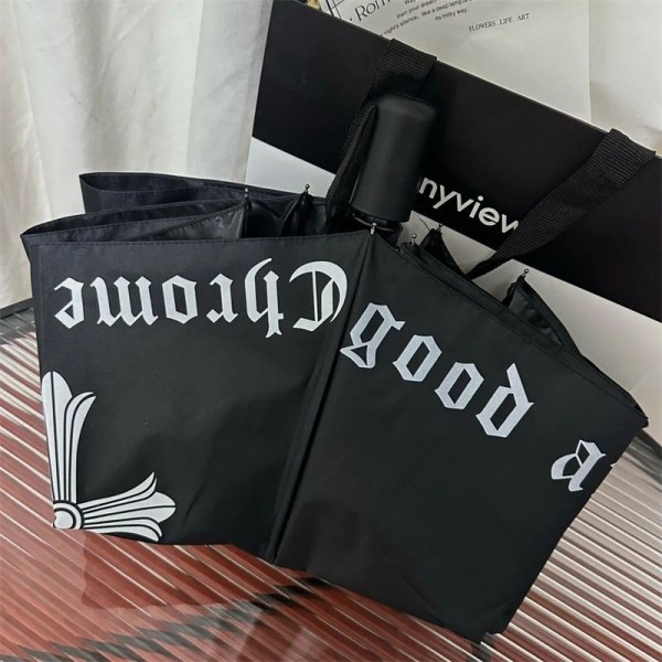 ブランド クロムハーツ 折りたたみ傘 ワンタッチ自動開閉 Chrome Hearts メンズ傘 大きい 逆折り式 折り畳み傘 風に強い テフロン加工 耐風撥水 丈夫耐久 折りたたみ日傘 遮光遮熱 UVカット 晴雨兼用傘 梅雨対策 台風対応 豪雨対応