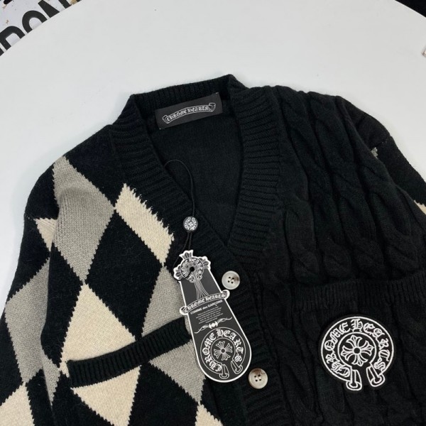 クロムハーツ Chrome Heartsハイブランド子供服 カーディガン キッズ 男の子 女の子 vネックニット セーター スクールコート 長袖 かっこいい 学校 学生 セミフォーマル 制服 春秋冬 通園通学 90¬150CM 防寒
