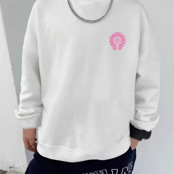 クロムハーツ Chrome Heartsハイブランド子供服 キッズパーカー 男の子 長袖tシャツ 女の子 ロングｔ 綿100 スウェット トレーナー 110-160cm プリント柄 丸首 男女兼用 普段着 カジュアル 部屋着