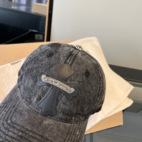 クロムハーツ Chrome Heartsブランドキャップ デニムキャップ 深め サイズ調整ストラップ付 レディース 春 夏 秋 冬 春服 夏服 秋服 冬服 帽子 デニム カジュアル 紫外線対策 日焼け対策 日差し対策