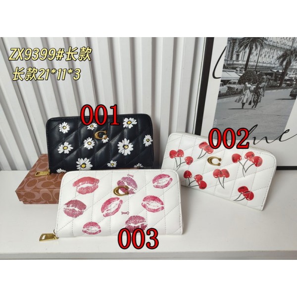 Coach コーチブランド長財布 レディース 財布 使いやすい ウォレット 人気 大容量 カード多数枚入れ お札入れ 多機能 ラウンドファスナー 長サイフ puレザー おしゃれ