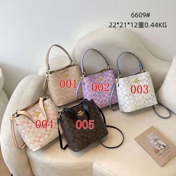 Coach コーチブランドバケツバッグ レディース ワンショルダーバッグ 大きめ 2way ハンドバッグ バケット型 ショルダーバッグ 斜めがけ PUレザー 大容量 軽量 大人 通勤 多機能バッグ 丈夫 カジュアル レディースバッグ