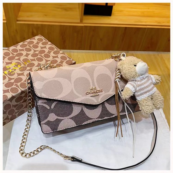 Coach コーチブランドチェーンバッグ 斜め掛けカバン ハイブランド肩掛けバッグ ブランド男女兼用 ブランドショルダーバッグ 鞄