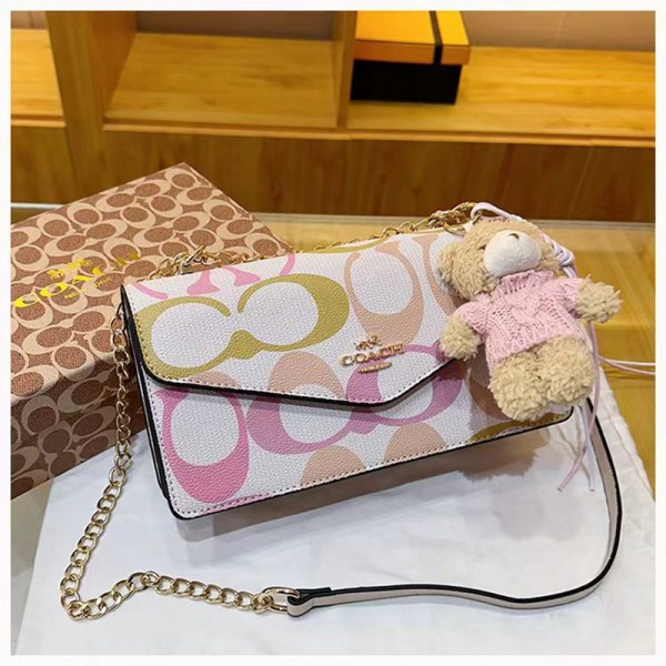 Coach コーチブランドチェーンバッグ 斜め掛けカバン ハイブランド肩掛けバッグ ブランド男女兼用 ブランドショルダーバッグ 鞄