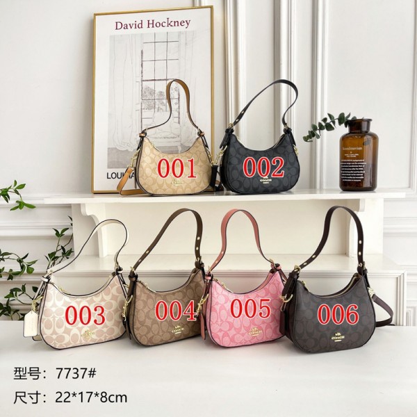Coach コーチブランド斜めがけバッグ レディースバック 三日月バッグ PUレザー 小型 小さめ ボディバッグ 撥水 通学 通勤バック レディースカバン 斜めがけ 自転車バック