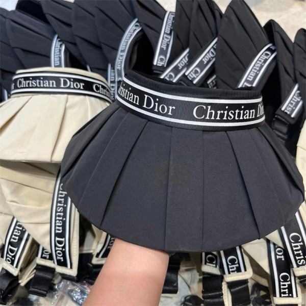 Dior ブランドサンバイザー 帽子 ハット レディース ディオール 日除け帽子 小顔効果 日よけハット 広いツバ 日焼け防止 熱中症予防 つば広 軽量 おしゃれ 可愛い 旅行 日よけ 日射し 夏