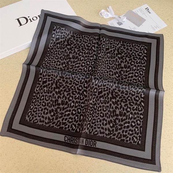 Dior ディオール スカーフ シルク製 ソフト柔らかい オシャレ正方形 レディース向け