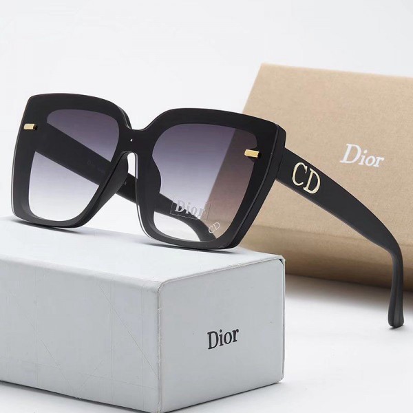 Dior ディオール ブランド サングラス 女性 おしゃれ 方形サングラス  サングラス 小顔対応 偏光レンズ 偏光サングラス 紫外線カット 高級感 エレガント 気質 アクセサリー 運転用 旅行