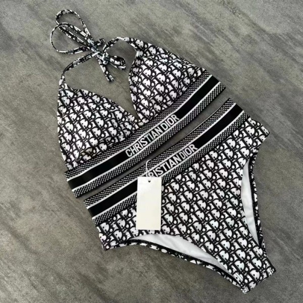 ブランド Dior スイムウェア 水着 ディオール ビキニ 2点セット 上下セット 女性 お洒落 ヨガ 水着 きれいめ 大人水着ビーチウェア ママ 水着 体型カバー セクシー旅行 女性用水着 おしゃれ