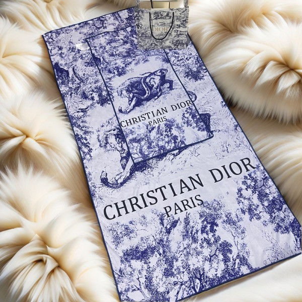 Dior ディオール ビーチバスタオル 激安 ハイブランド多用途タオル ハイブランドシャワータオル  大幅 吸水タオル タオルブランド 人気 女性 メンズ 速乾