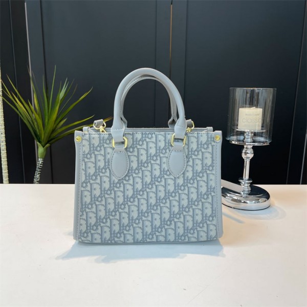 Dior ディオールブランドレディース トートバッグ ハンドバッグ 2way 手提げ 肩掛け ビジネスバッグ フォーマルバッグ モノグラム柄 大容量 PU シンプル 通学 通勤 就活 