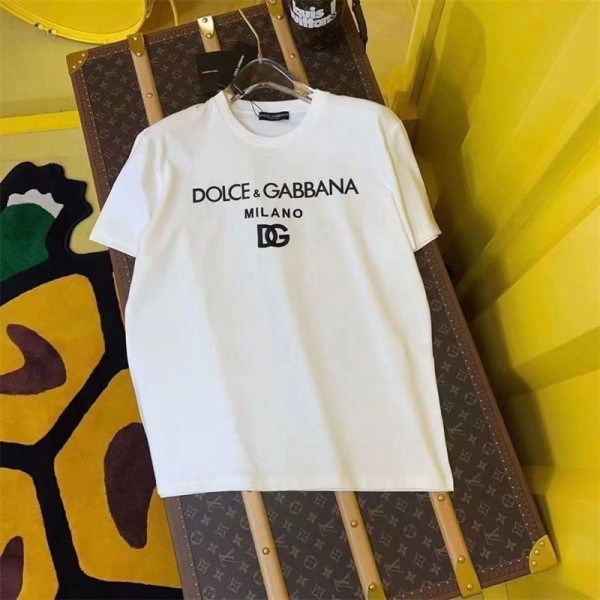 ドルチェ&ガッバーナ Dolce & Gabbanaブランドtシャツカットソー コピーブランドtシャツオーバーサイズ韓国 パチモン tシャツtシャツ ユニセック ブランドS - 5XL