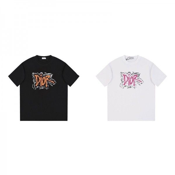 Dior ディオールブランドtシャツ上着カジュアルTシャツカットソーペアカップル20代 30代40代tシャツ 激安パロディ大人の上質Tシャツ M - 4XL