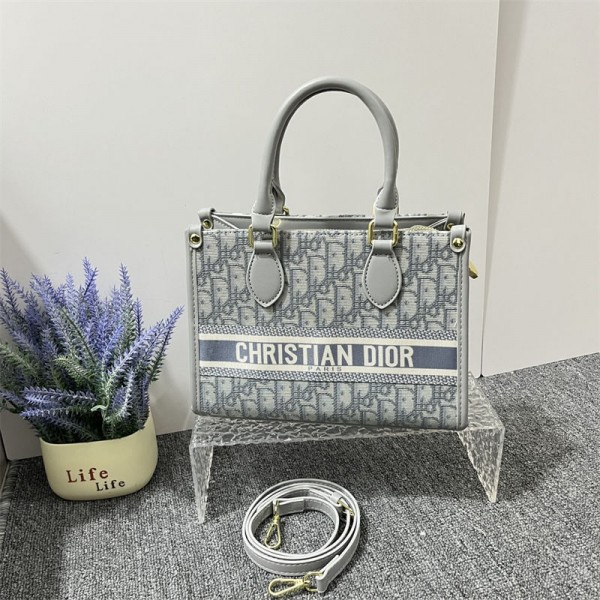 Dior ディオール肩掛けバッグブランドトートバック 大容量 ハンドバック トートバッグ 肩掛けバッグ 2wayバッグ 男女兼用 通勤通学 旅行用 内側ポケットあり