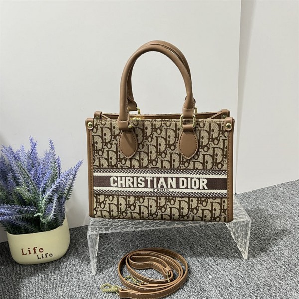 Dior ディオール肩掛けバッグブランドトートバック 大容量 ハンドバック トートバッグ 肩掛けバッグ 2wayバッグ 男女兼用 通勤通学 旅行用 内側ポケットあり