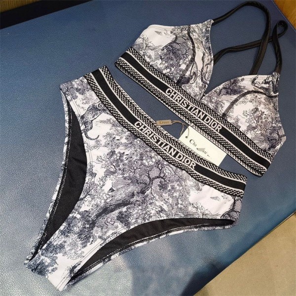 Dior ディオール韓国風20代 30代 40代ビキニスイムウェア女性 S - XL お洒落 ヨガ水着ブランド体型カバー水着  オトナ女子 人気ワンピース フリルビキニ 激安