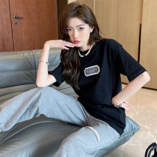 Dior ディオールブランドtシャツカットソー コピーtシャツハイブランド夏韓国 S - 5XL パチモン tシャツ大人の上質Tシャツ