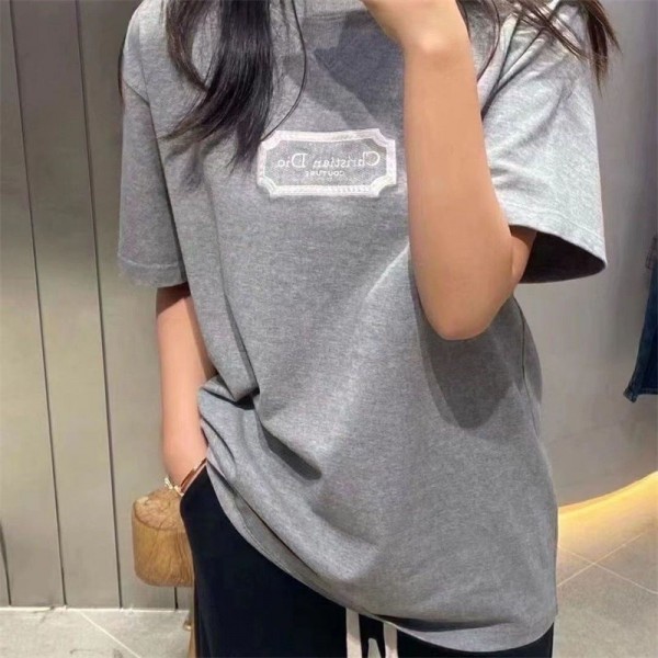Dior ディオールブランドtシャツカットソー コピーtシャツハイブランド夏韓国 S - 5XL パチモン tシャツ大人の上質Tシャツ
