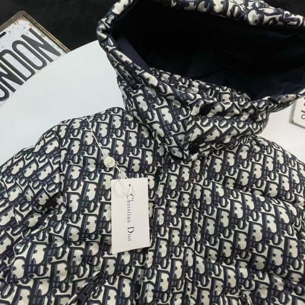 Dior ディオールブランド子供服 中綿コート ダウンジャケット 80-140cm キッズジャケット 防寒 コート かわいい フード付き 厚手 ボーイズ ガールズ キッズ 幼児 ブルゾン 女の子 男の子 ボアコート アウター 冬服