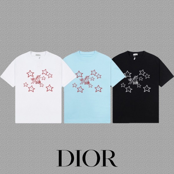 ハイブランドDior ディオール半袖tシャツ夏ハイブランドtシャツ偽物レディースメンズハイブランド半袖tシャツ男女兼用ブランドtシャツ高品質