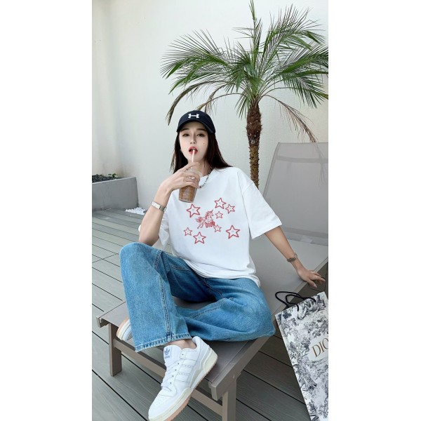 ハイブランドDior ディオール半袖tシャツ夏ハイブランドtシャツ偽物レディースメンズハイブランド半袖tシャツ男女兼用ブランドtシャツ高品質