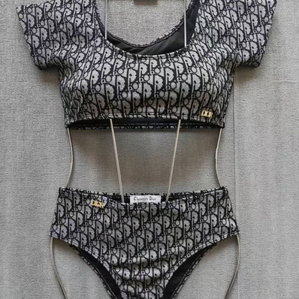 Dior ディオールブランド水着 ビキニ レディースビキニセットトライアングル  ビーチウェア シンプル  スイミング服 キュート セクシー 二点セット 海水浴 水泳 温泉 女性用 S-XL