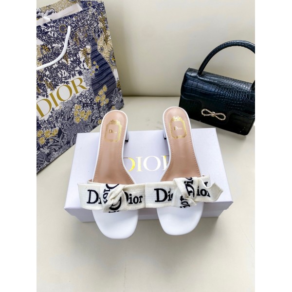Dior ディオールブランド 夏スリッパ レディース お出かけ用サンダルハイブランド ミュールサンダル スリッパ夏 履きやすい ブランド ローファースリッパ 軽量 225¬250mm