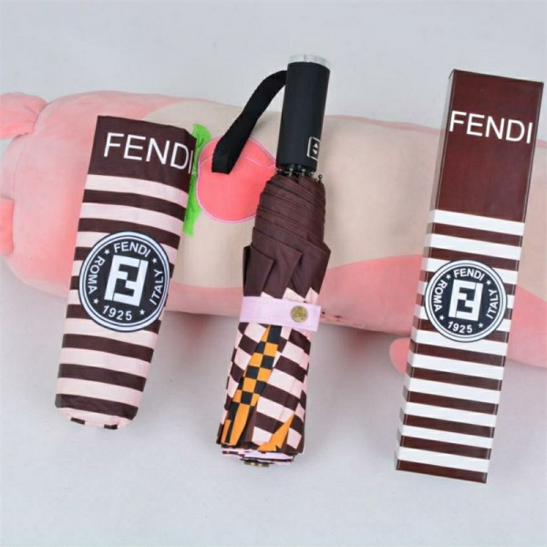 フェンディ 傘 折りたたみ傘 Fendi ブランド 晴雨傘 自動開閉 日焼け止め 軽量 ファション 耐久性 使用やすい おしゃれ 日傘 個性プリント柄 丈夫 