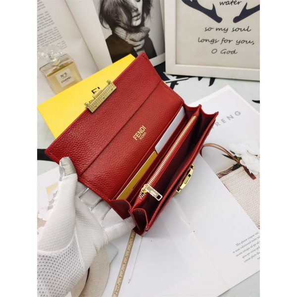 ブランド フェンディ 長財布 ウォレット 贅沢 金具ロック Fendi ミニ財布 財布 素敵エンボス柄 ファスナー 安全開閉 大容量 収納 カード小銭入れ 財布 簡約 おしゃれ 男子 レディース 逸品