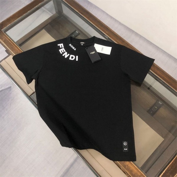 Fendi フェンディハイブランドtシャツ偽物レディースメンズ夏tシャツブランドかわいい大人の上質Tシャツtシャツ ユニセック ブランドS - 5XL