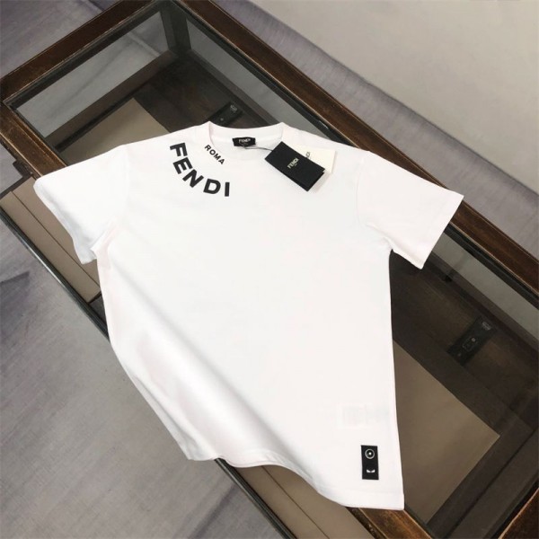 Fendi フェンディハイブランドtシャツ偽物レディースメンズ夏tシャツブランドかわいい大人の上質Tシャツtシャツ ユニセック ブランドS - 5XL