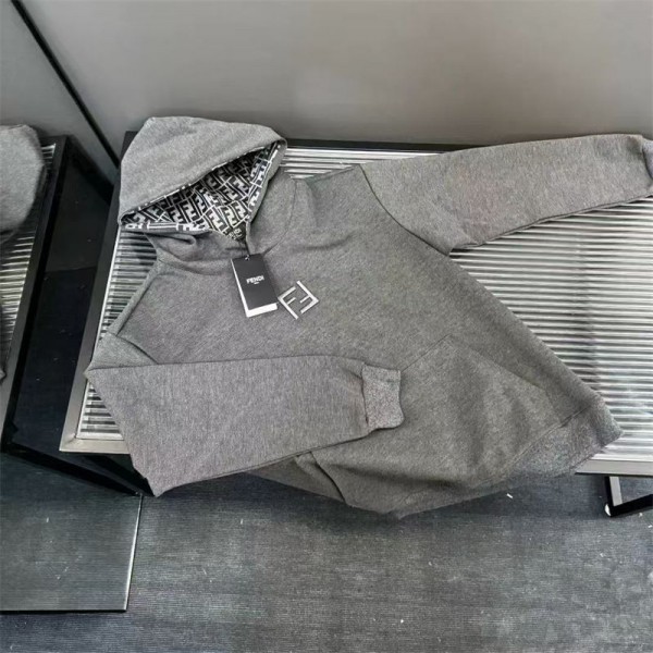 Fendi フェンディ スウェット ハイブランド秋冬ブランドトレーナー 裏起毛 大きいサイズ メンズプルオーバーブランドスウェット偽物 男女兼用L - 4XL