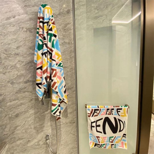 Fendi フェンディ ブランドスポーツタオル メンズ バスタオル シャワータオル ビーチタオル ブランドビーチタオル 人気 女性 フェイスタオル ブランド 人気
