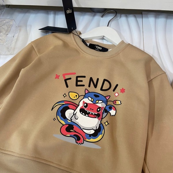 Fendi フェンディハイブランド子供服 ジャージ キッズ 男の子 スウェットセットアップ 上下セット 2点セット 110¬170cm スポーツウェア 運動着 幼稚園 小学生 中学生 おしゃれ かっこいい カジュアル 韓国 通園 通学